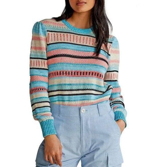 Polo Ralph Lauren Striped Scoop Neck Sweater XSP - Picture 3 of 9